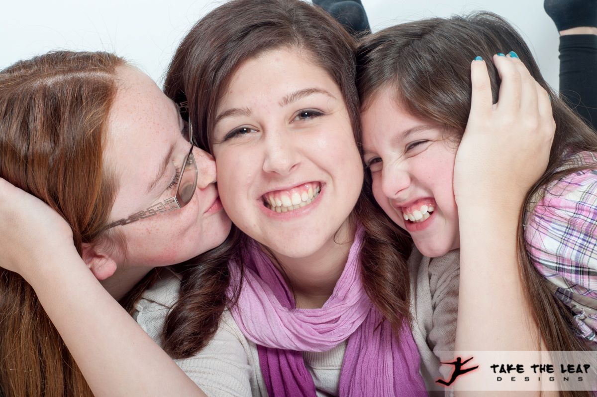 Sisterly love: Katrina, Kendra and Kira.